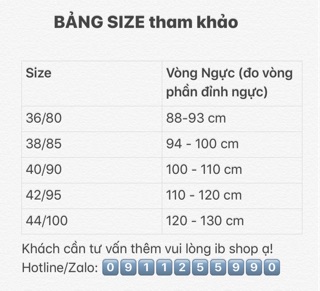 Áo ngực cup ngang bigsize (36-44)