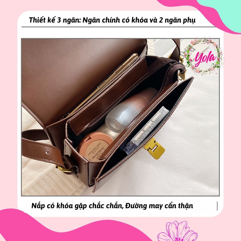 Túi xách kẹp nách nữ đeo chéo đeo vai YOLA shop dáng công sở thời trang da cao cấp cực đẹp giá rẻ TUID.001