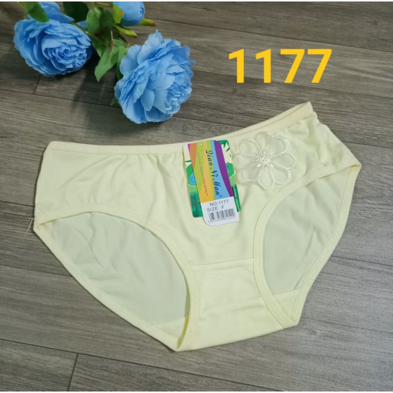 Quần Lót Nữ Cotton Thái Siêu Mịn - Chất Liệu Thấm Hút Và Co Giãn 4 Chiều Đính Hoa Xinh Xắn.