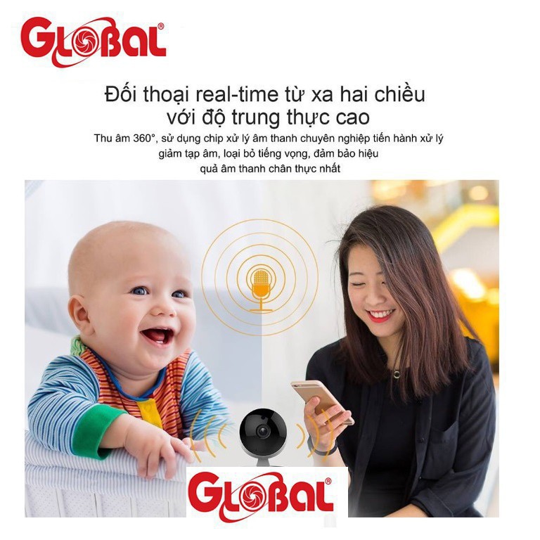 [DEAL GIẢM GIÁ]Camera 2M 1M WIFI Global FULL HD 1080P 720P Sever Việt Nam [Chính Hãng - Bảo Hành 24 tháng]