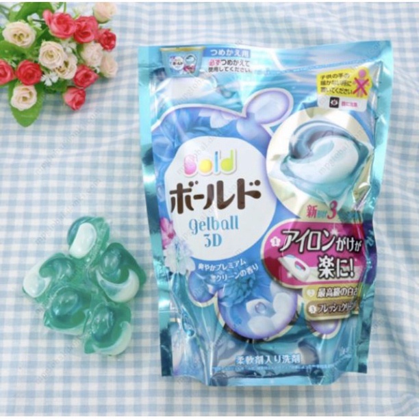 Viên giặt Gelball 3D (Túi 46 viên) - Nhật Bản