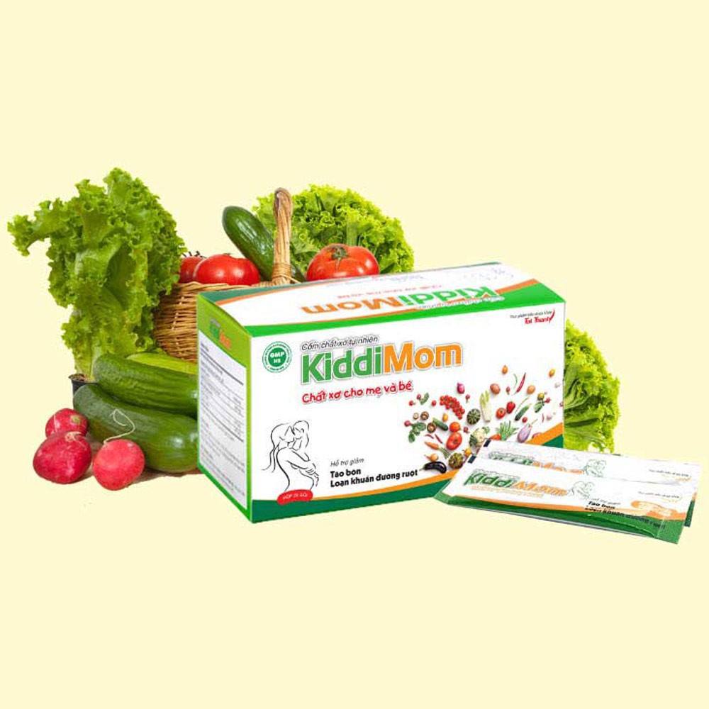 Cốm vi sinh Kiddimom: Hỗ trợ rối loạn tiêu hóa, khó tiêu, táo bón cho trẻ sơ sinh và bà bầu