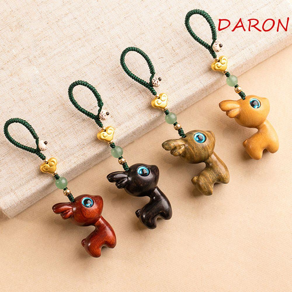 Móc Khóa Điện Thoại Bằng Gỗ Handmade Hình Hươu Sáng Tạo