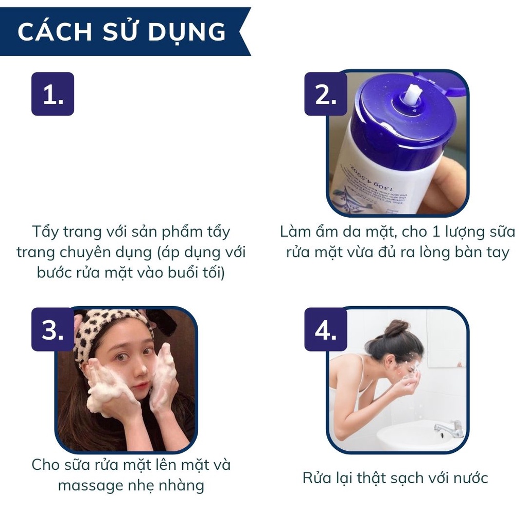 Sữa Rửa Mặt Tẩy Trang Hatomugi Chiết Xuất Ý Dĩ Sáng Da 130g The W Cleansing Foam