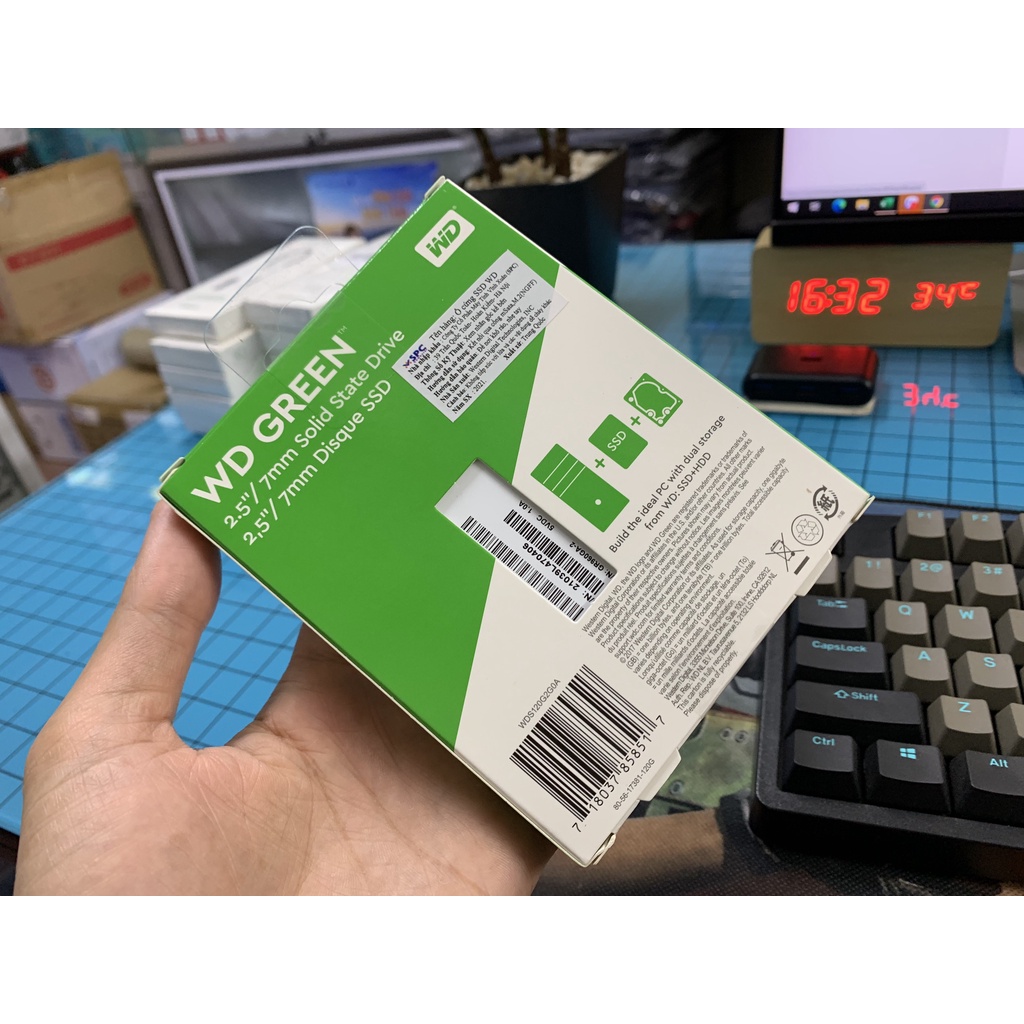 Ổ Cứng SSD WD Green 120GB 3D NAND - WDS120G2G0A