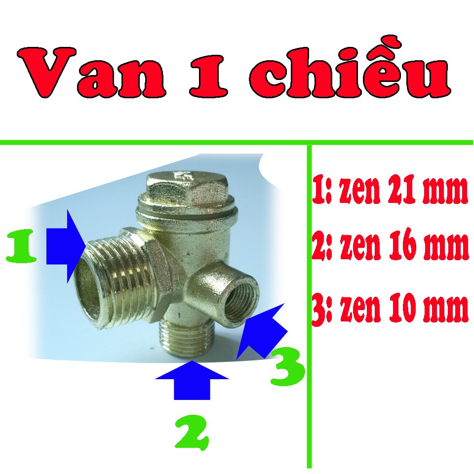 Van 1 chiều máy nén khí hàng nhập khẩu