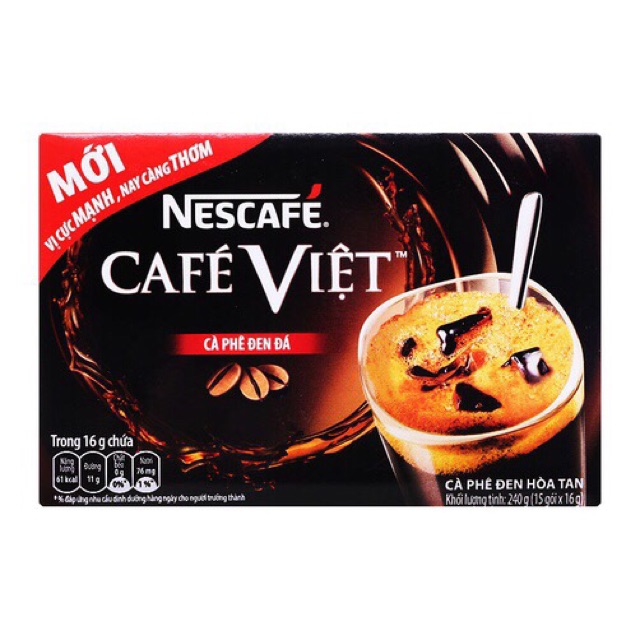 Nescafe Việt Cà Phê Đen Đá - 240g