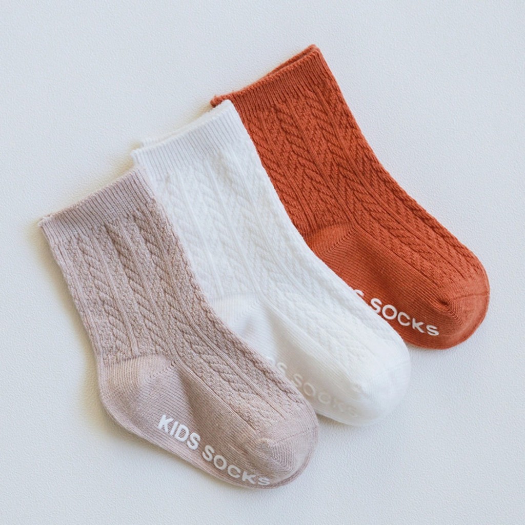 Set Tất Cao Cổ Cố Chống Trơn Cho Bé, Vơ Tất Hàn Cotton Nemo Baby phong cách Vintage Cho Bé Từ 0 - 5 Tuổi S3T