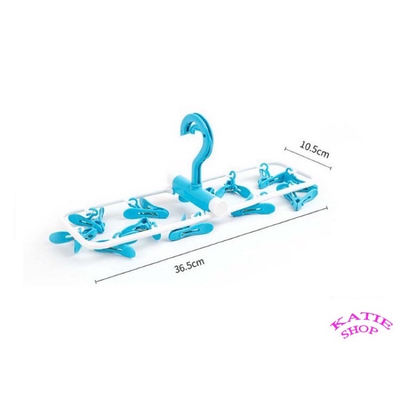 Móc Chùm Phơi Quần Áo 12 Kẹp