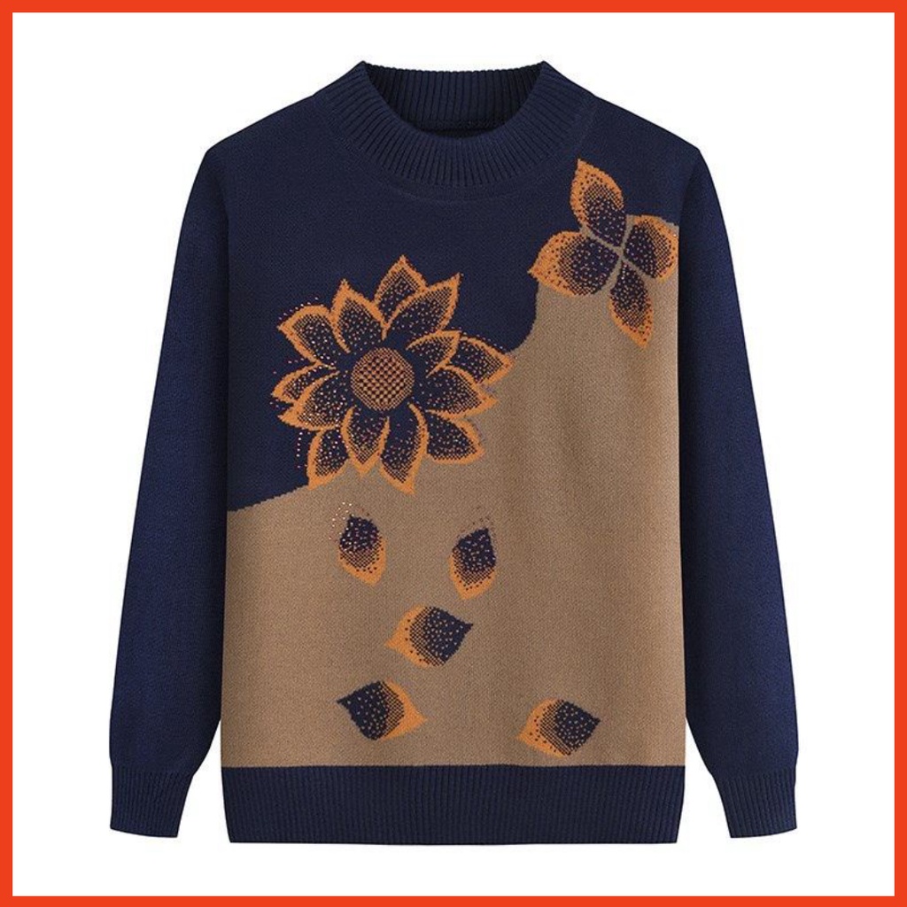 Áo Len Hoa Cho Các Mẹ, Áo Len Nữ Trung Niên