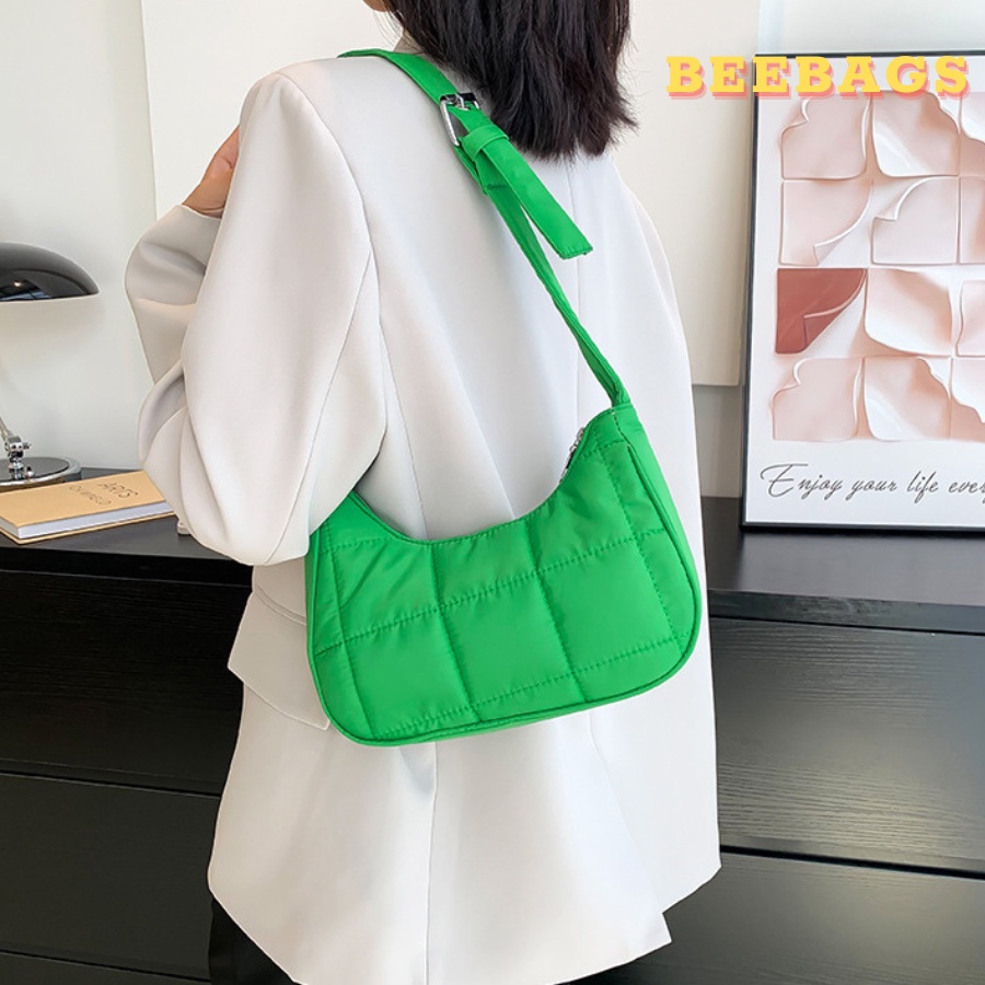 Túi Đeo Vải Phao Dây Quai Điều Chỉnh Được Màu Đen, Xanh Dương, Xanh Lá | PHAO15 | Túi Xách Phao Kẻ Sọc Cá Tính Dễ Phối