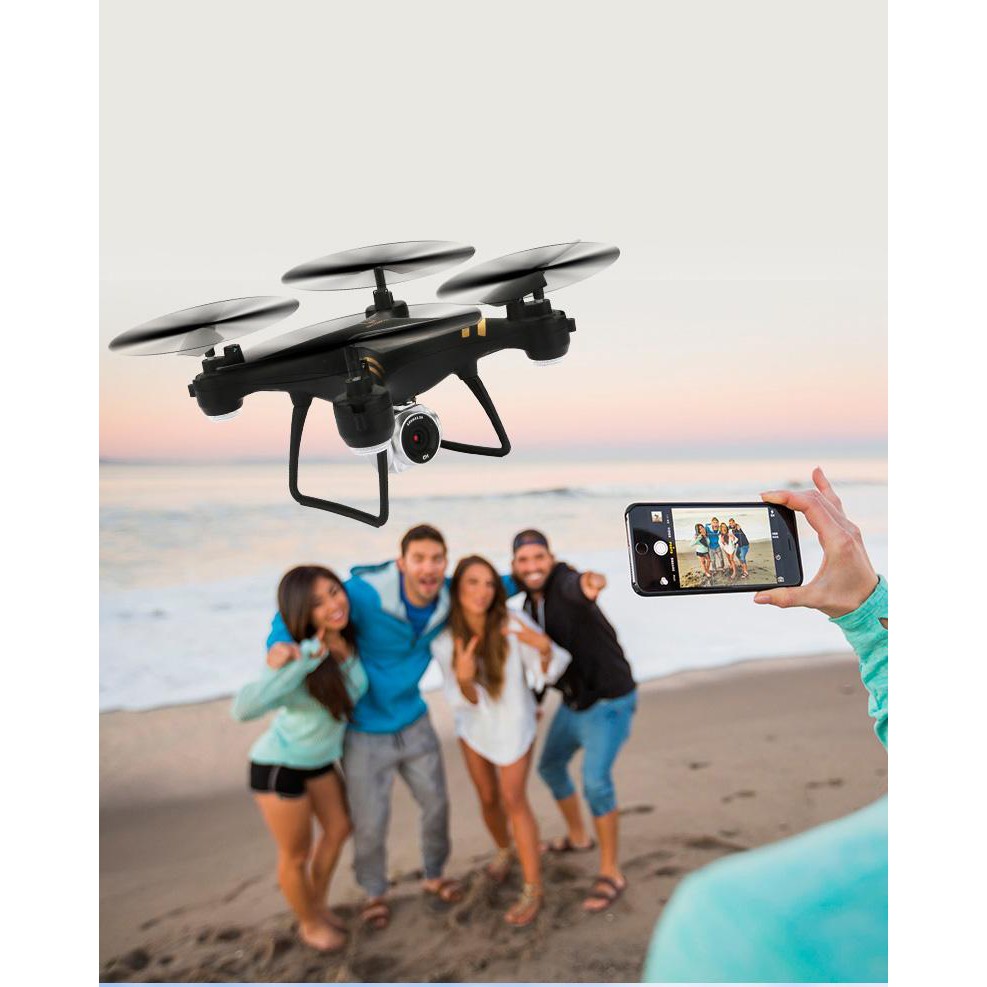 [Gồm 02 PIN] Flycam mini KY101 – Máy bay chụp ảnh Selfie, kết nối Wifi với điện thoại + Tặng tay cầm điều khiển từ xa