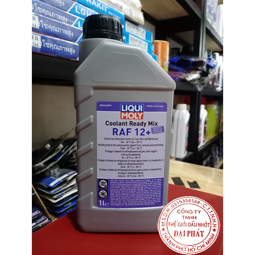 Nước làm mát liqui moly loại pha sẵn RAF12+( 1L)