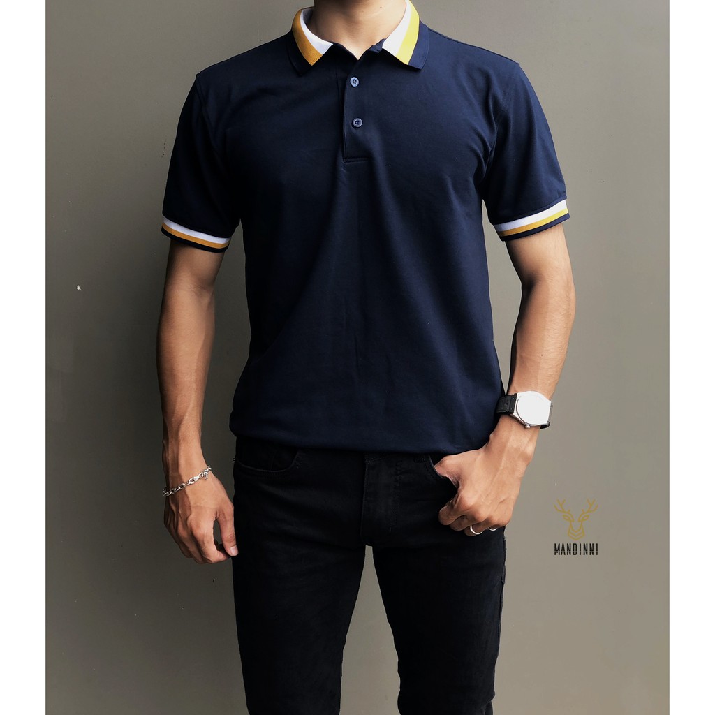 Áo thun nam Polo Phối Viền - Mandinni | BigBuy360 - bigbuy360.vn