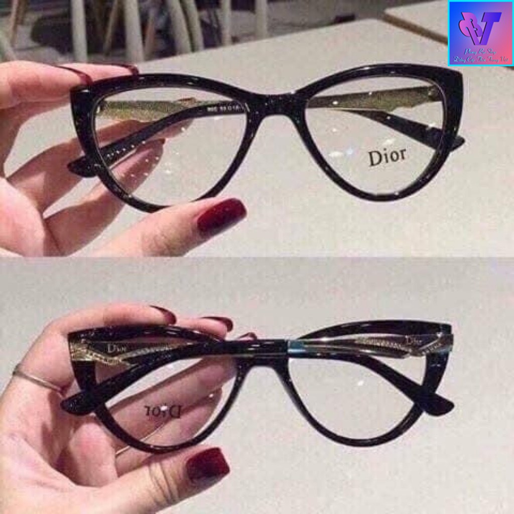 Kính Mắt Mèo Nữ Gọng Cận Viền Mảnh Dễ Thương Không Kén Mặt Chống Lóa Có Thể Thay Mắt Kính Hot Trend PB015 Kính Mát Nữ | BigBuy360 - bigbuy360.vn