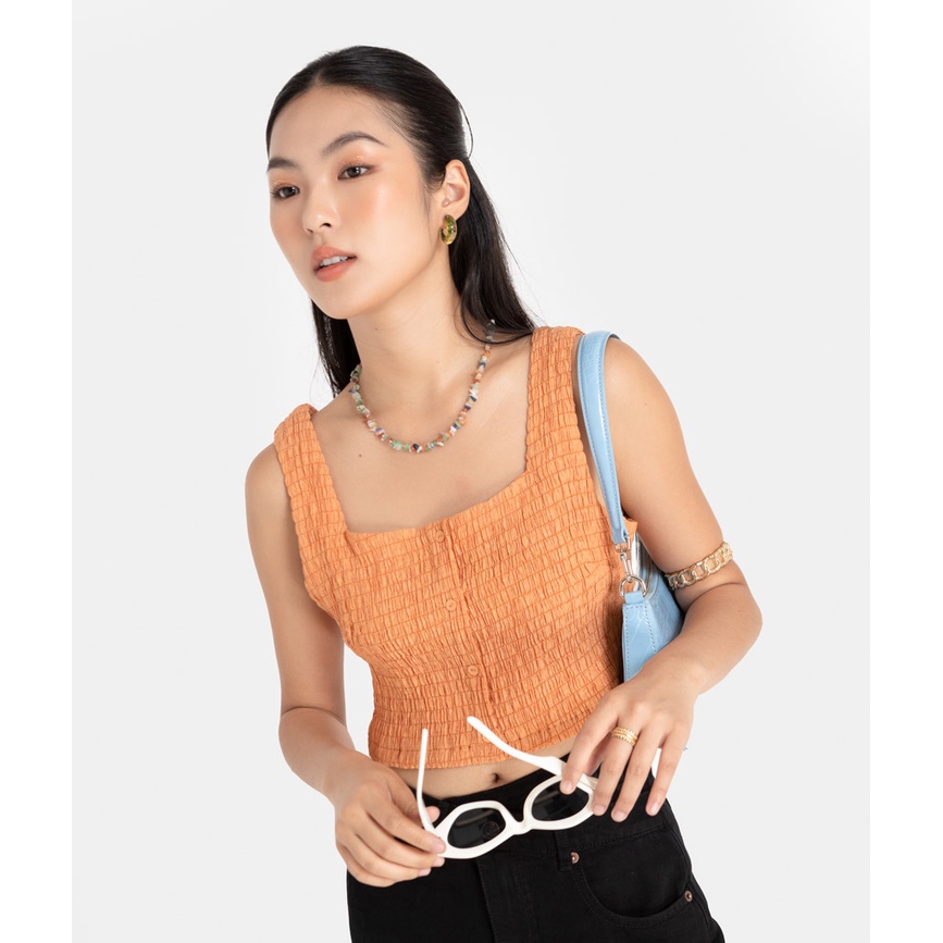 Áo Croptop Thời Trang Nữ HNOSS Hai Dây Bản To HNAKI063