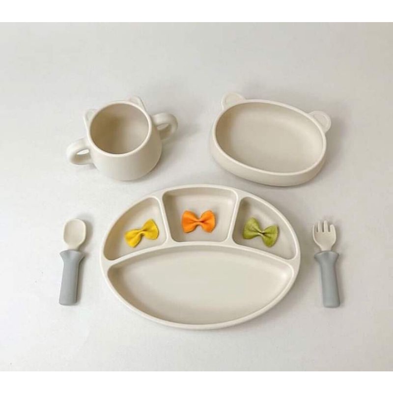 Khay ăn dặm chia ngăn Bluemama