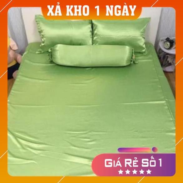 Bộ drap giường phi lụa Thái Tuấn có mền (shopmh59)