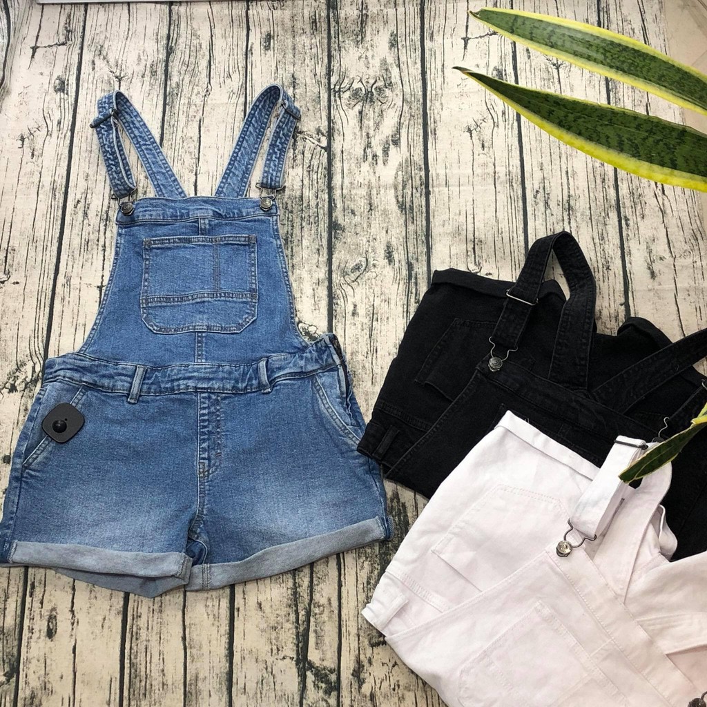 Yếm Short Jean khóa cạnh