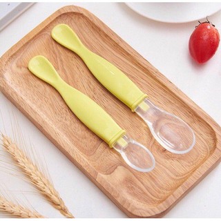 sét 2 thìa silicon ăn dặm cho bé