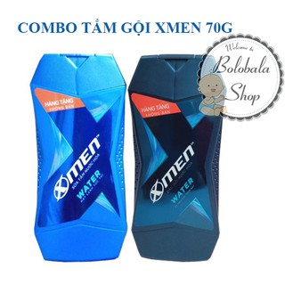 Combo Dầu Gội XMen Nước hoa Water và Sữa Tắm X-Men Nước hoa Water 70g