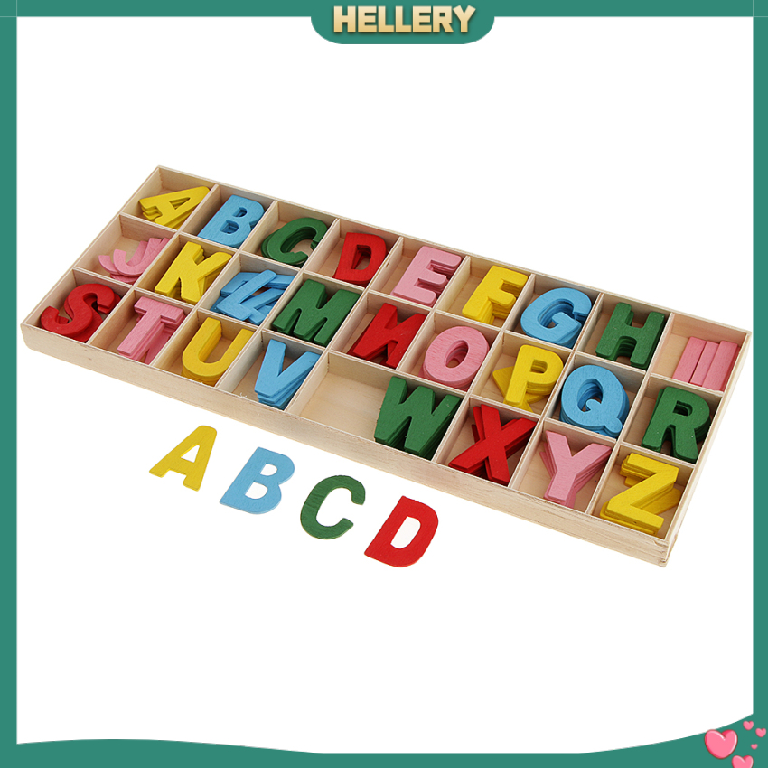 Hộp 156 Chữ Cái Bằng Gỗ Dùng Để Trang Trí Cho Bé