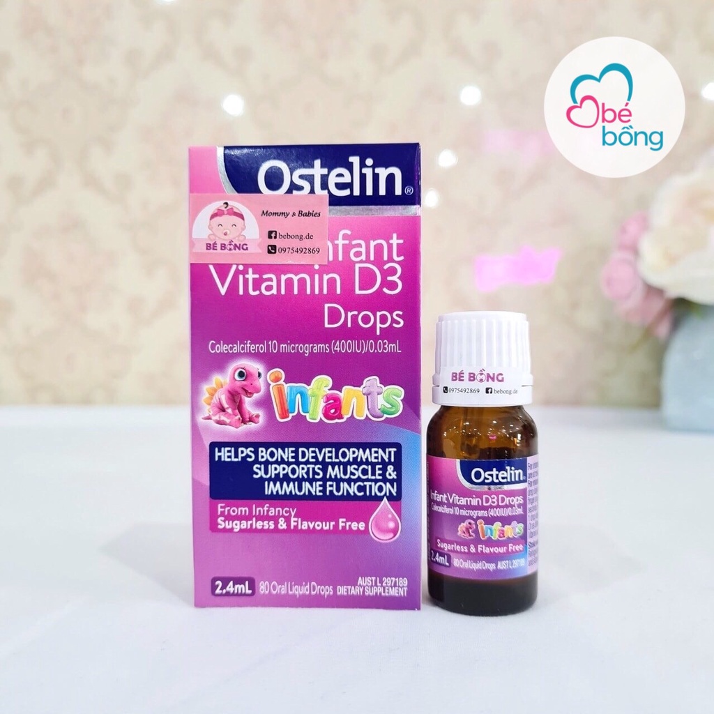 Vitamin D3 Drops for Infant Ostelin Úc 2.4ml