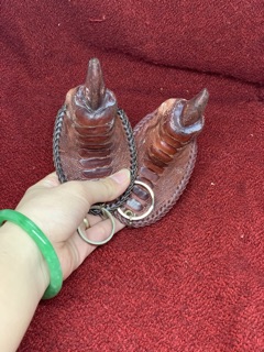 Móc khoá da móng đà điểu