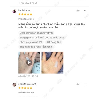 Móng Nối Trúc, móng típ ống tre