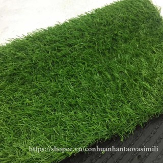 [ CẮT LẺ ] Tấm cỏ nhân tạo cao cấp đế dày - cỏ dày cao 2cm