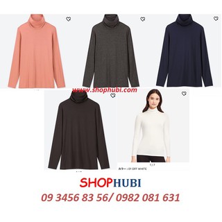 Áo Heattech giữ nhiệt NỮ cổ cao  UNIQLO Nhật 2018-2019