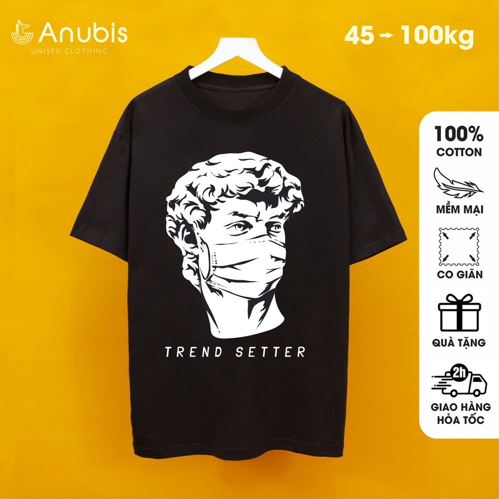 Áo Thun Unisex David Đeo Khẩu Trang Anubis Store