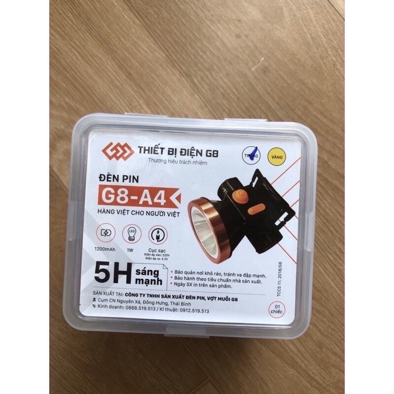 Đèn Pin Đội Đầu Siêu Sáng G8-A4 Pin Sạc