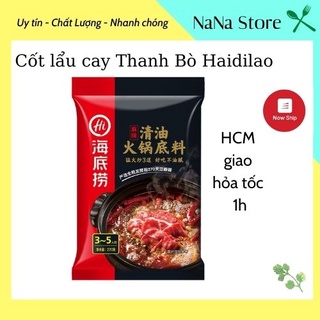 Cốt lẩu Haidilao vị thanh bò, gia vị lẩu Haidilao có sẵn nhiều vị date mới giao ngay trong 2h