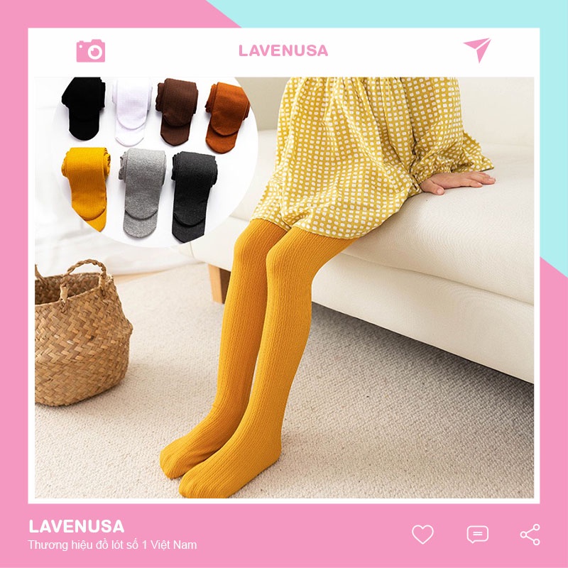 Quần tất trẻ em lót lông mỏng nhiều màu cho bé gái từ 1-11 tuổi LAVENUSA T23