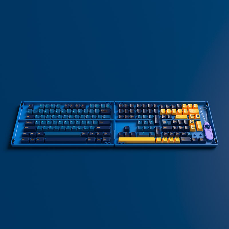 [Mã ELHAMS5 giảm 6% đơn 300K] Set keycap AKKO Macaw (PBT Double-Shot/Cherry profile/157 nút)