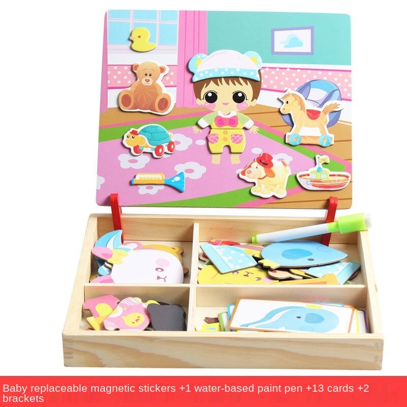 Bảng vẽ nam châm xếp hình cho bé từ 1-7 tuổi