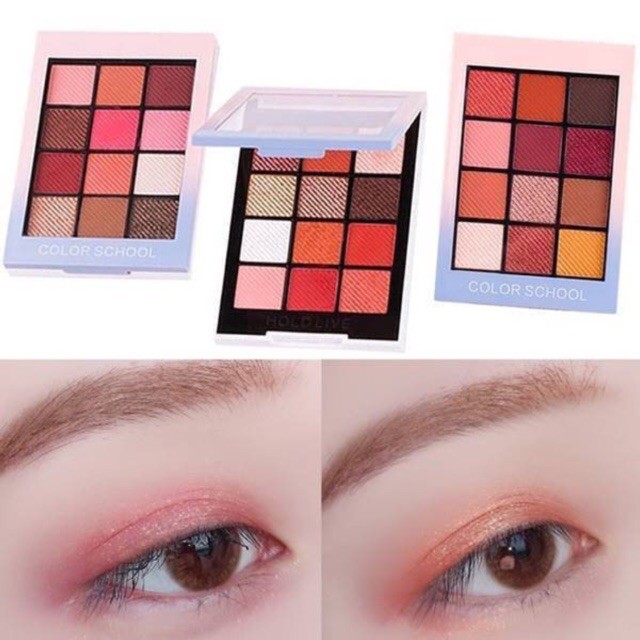 Bảng Phấn Mắt 12 ô COLOR SCHOOL Holdlive Color Focus Charm Eyeshadow