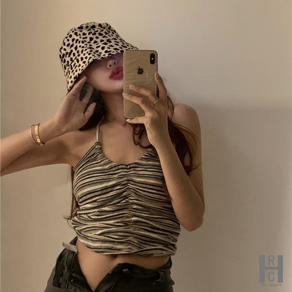💗✨Áo Lửng Hai Dây Họa Tiết Kẻ Sọc Thời Trang Mùa Hè Quyến Rũ Cho Nữ✨✨✨ | BigBuy360 - bigbuy360.vn