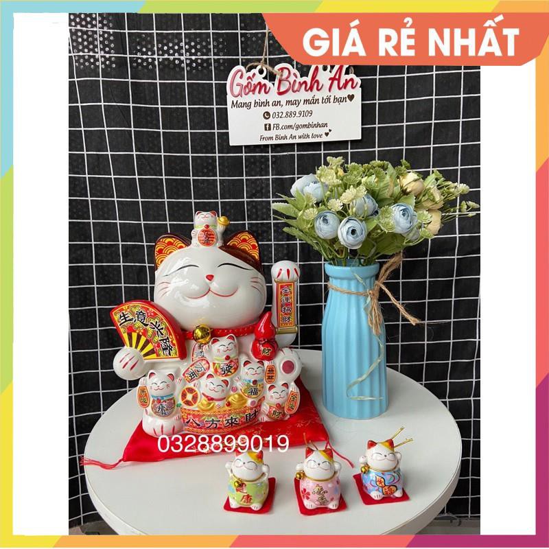 ( SIÊU HOT - MẪU MỚI) Mèo thần tài 25cm / 28cm vẫy tay  đẹp giá rẻ nhất thị trường