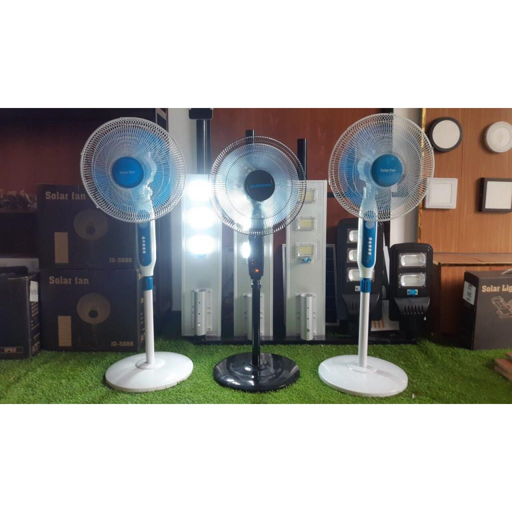 [Big Sale 24h] Quạt Năng Lượng Mặt Trời JINDIAN ,Quạt Tích Điện Kết Hợp Sạc USB Cho Điện Thoại , 220V  ABM SOLAR | BigBuy360 - bigbuy360.vn