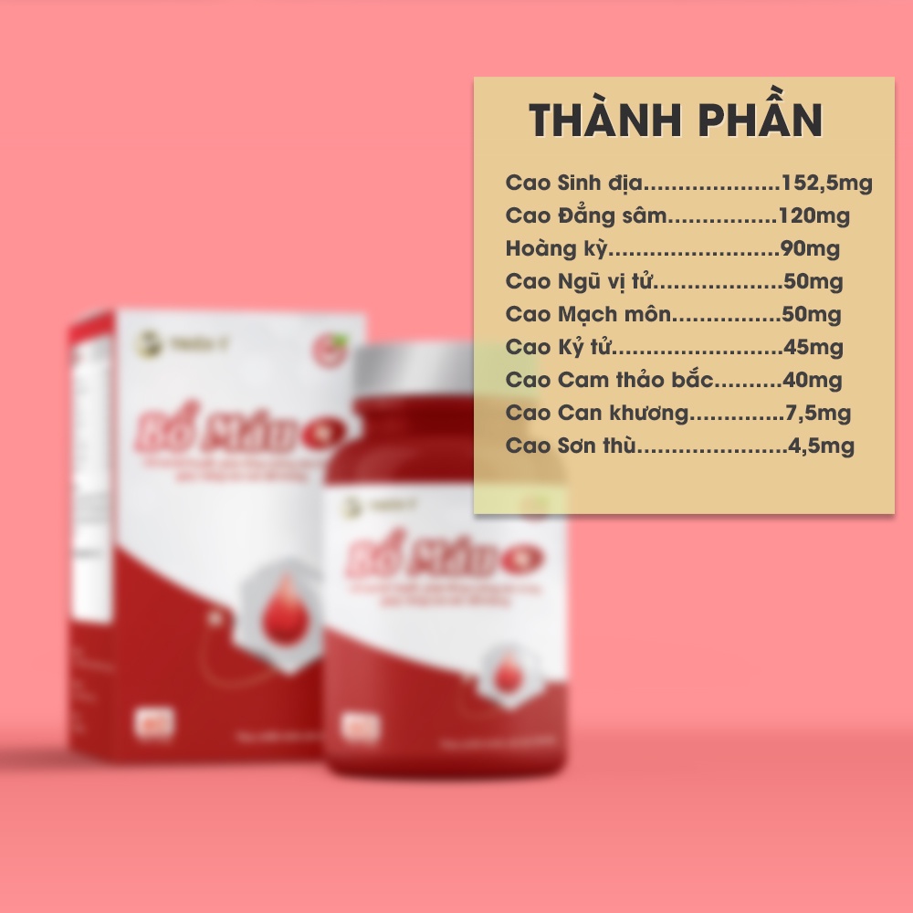 Viên Uống Bổ Máu ST TY07 Hộp 60 Viên Nang Hỗ Trợ Người Mệt Mỏi, Gầy Yếu, Suy Nhược Cơ Thể - L0109