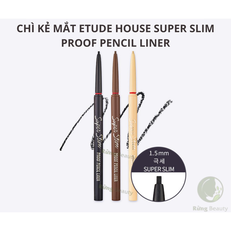 (SALE DATE 07.2022) CHÌ KẺ MẮT ETUDE HOUSE SUPER SLIM PROOF PENCIL LINER