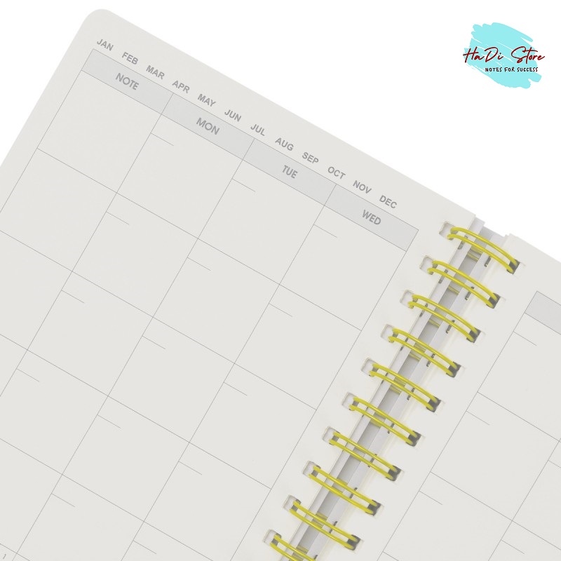 KLONG Sổ lò xo STUDY PLANNER size A5 - 80 tờ