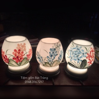 Đèn xông tinh dầu đế gỗ size to