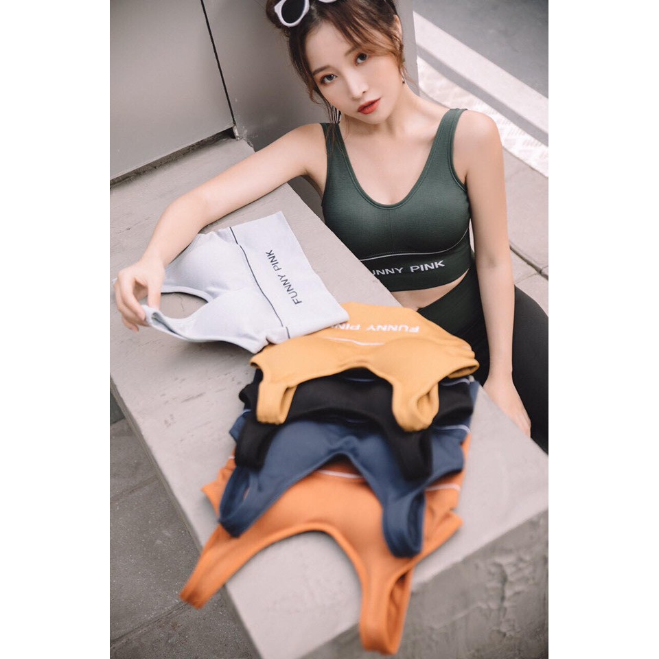 ÁO TẬP BRA DỆT KẺ H833