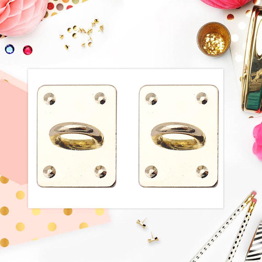 1 Móc Dán Điện Thoại Bằng Kim Loại Hình Vuông/Trái Tim Diy T1E7