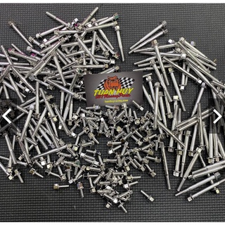 Ốc inox 304 salaya thái 8li25 8li30 8li40 8li60 gắn bát heo và gác chân xe honda yamaha
