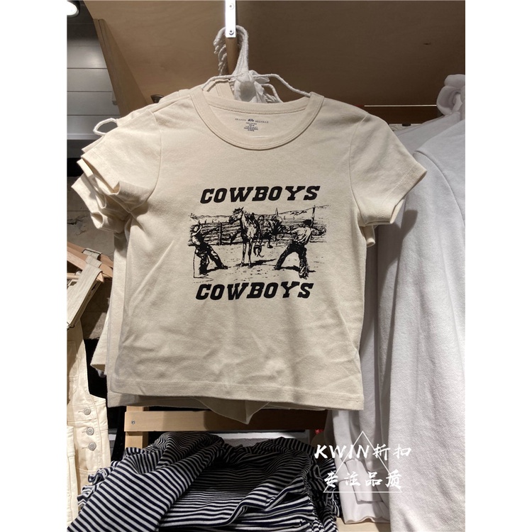 Áo thun nữ ngắn tay in hình phong cách retro năng động cho nữ