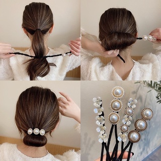 Kẹp Búi Tóc Uốn Dẻo Đính Đá Phong Cách Hàn